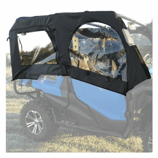 3 Star Black Soft Upper Doors - Honda Pioneer 1000-5, 1000-6