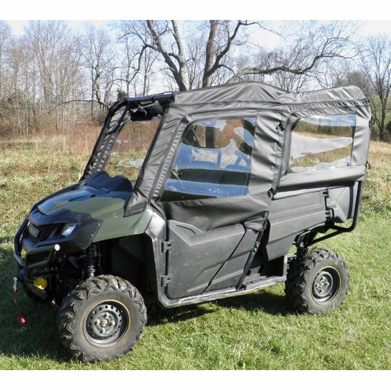 3 Star Black Soft Upper Doors - Honda Pioneer 700 4 - alt image 4