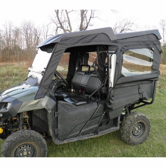 3 Star Black Soft Upper Doors - Honda Pioneer 700 4 - alt image 5