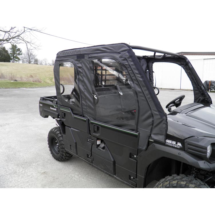 Kawasaki Mule Pro-FXT & Pro-DXT Black 3 Star Soft Upper Door Set