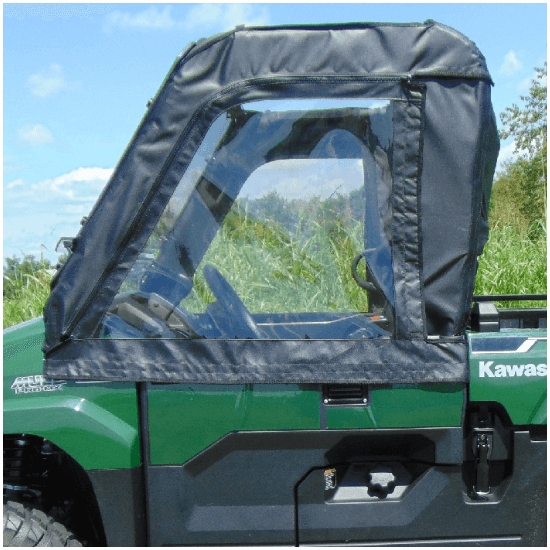3 Star Black Soft Upper Doors - Kawasaki Mule Pro-MX