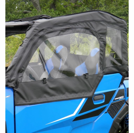 3 Star Black Soft Upper Doors - Polaris General 1000, XP 1000