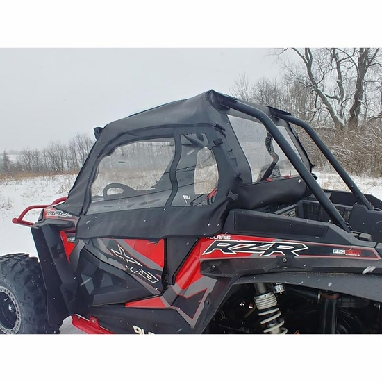 3 Star Black Soft Upper Doors - Polaris RZR XP 1000, XP Turbo - alt image 1