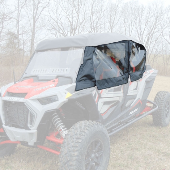 3 Star Black Soft Upper Doors - Polaris RZR XP 4 1000, XP 4 Turbo, S 4 1000, 4 900 - alt image 0