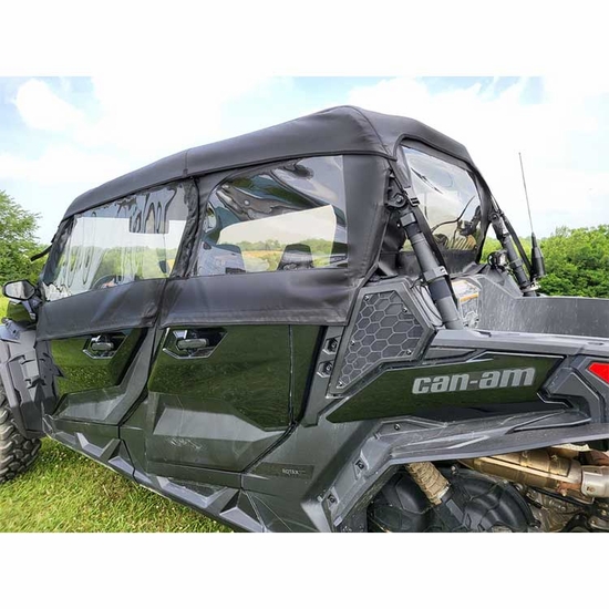 3 Star Black Soft Upper Doors, Rear Window and Top - Can Am Maverick Sport Max - alt image 0