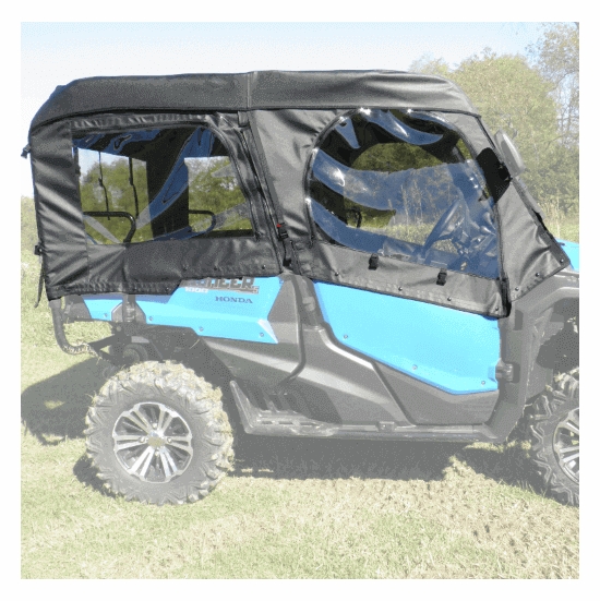 3 Star Black Soft Upper Doors, Rear Window and Top - Honda Pioneer 1000-5