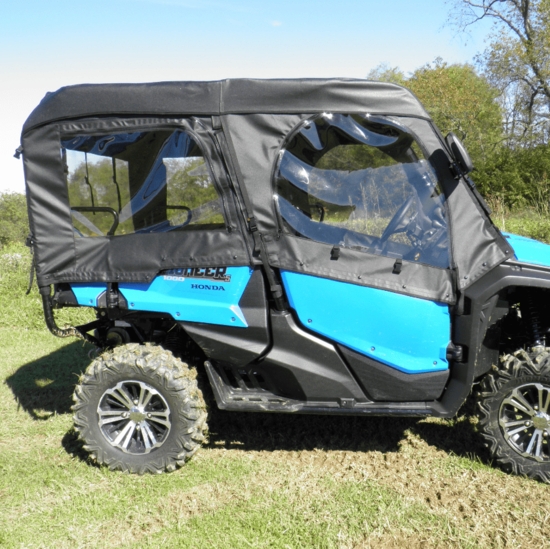 3 Star Black Soft Upper Doors, Rear Window and Top - Honda Pioneer 1000-5 - alt image 0