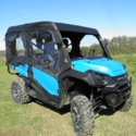 3 Star Black Soft Upper Doors, Rear Window and Top - Honda Pioneer 1000-5
