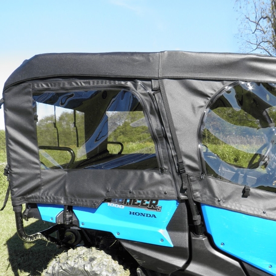 3 Star Black Soft Upper Doors, Rear Window and Top - Honda Pioneer 1000-5 - alt image 4