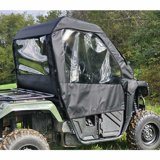 3 Star Black Soft Upper Doors, Rear Window and Top - Honda Pioneer 500, 520 - alt image 0