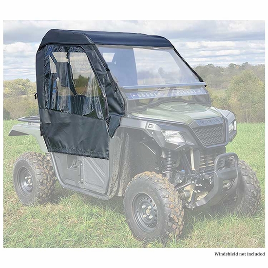 3 Star Black Soft Upper Doors, Rear Window and Top - Honda Pioneer 500, 520 - alt image 1