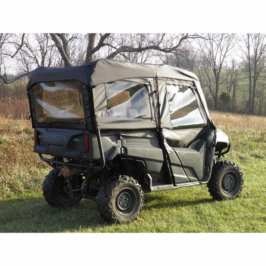 3 Star Black Soft Upper Doors, Rear Window and Top - Honda Pioneer 700-4