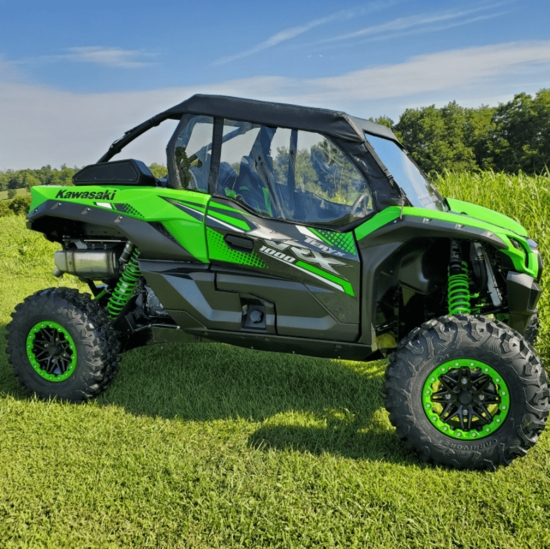 3 Star Black Soft Upper Doors, Rear Window and Top - Kawasaki Mule Pro-MX - alt image 2