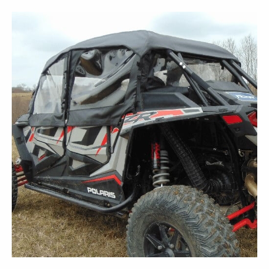 3 Star Black Soft Upper Doors, Rear Window and Top - Polaris RZR XP 4 1000, XP 4 Turbo, S 4 1000, 4 900