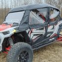 3 Star Black Soft Upper Doors, Rear Window and Top - Polaris RZR XP 4 1000, XP 4 Turbo, S 4 1000, 4 900