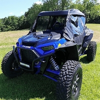 3 Star Black Soft Upper Doors, Rear Window and Top - Polaris RZR XP 4 Turbo S