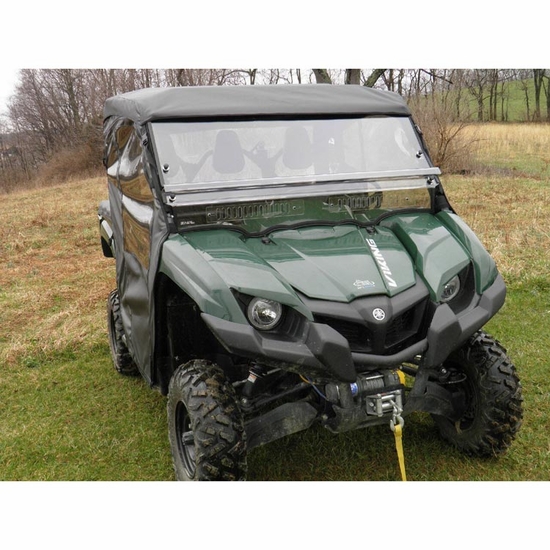 3 Star Black Soft Upper Doors, Rear Window and Top - Yamaha Viking 700 - alt image 0
