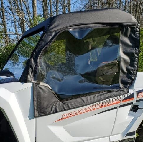 Yamaha Wolverine RMAX2 Black Soft Upper Doors, Rear Window, Top
