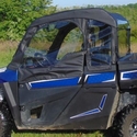 3 Star Black Soft Upper Doors, Rear Window w/ Zippers, Top - Arctic Cat, Textron Stampede