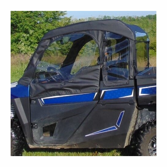 3 Star Black Soft Upper Doors, Rear Window w/ Zippers, Top - Arctic Cat, Textron Stampede - alt image 0