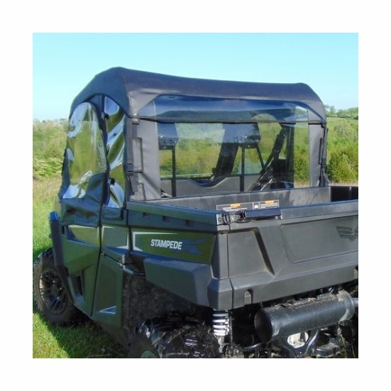 3 Star Black Soft Upper Doors, Rear Window w/ Zippers, Top - Arctic Cat, Textron Stampede - alt image 1