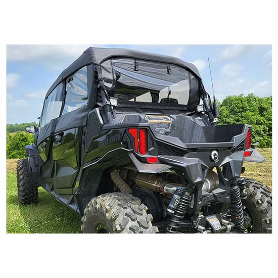 3 Star Black Soft Upper Doors, Zippered Rear Window and Top - Can Am Maverick Sport Max - alt image 1