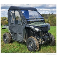 3 Star Black Soft Upper Doors, Zippered Rear Window and Top - Honda Pioneer 500, 520