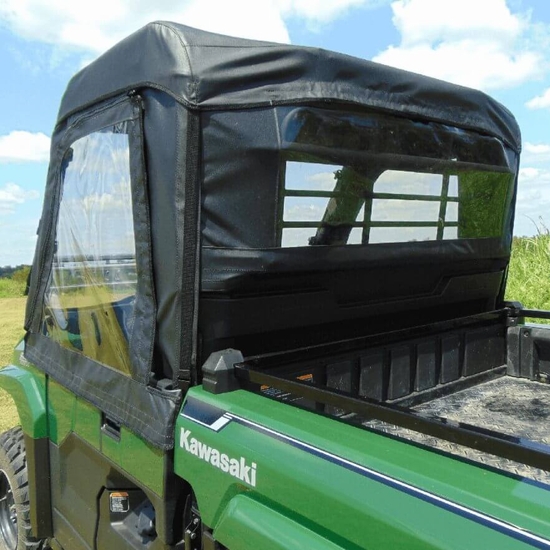 3 Star Black Soft Upper Doors, Zippered Rear Window and Top - Kawasaki Mule Pro-MX
