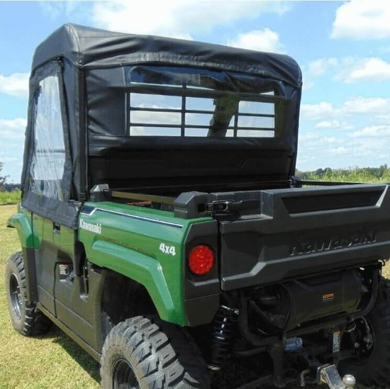 3 Star Black Soft Upper Doors, Zippered Rear Window and Top - Kawasaki Mule Pro-MX - alt image 0