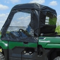 3 Star Black Soft Upper Doors, Zippered Rear Window and Top - Kawasaki Mule Pro-MX
