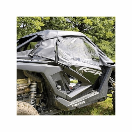 3 Star Black Soft Upper Doors, Zippered Rear Window and Top - Polaris RZR PRO XP, Turbo R