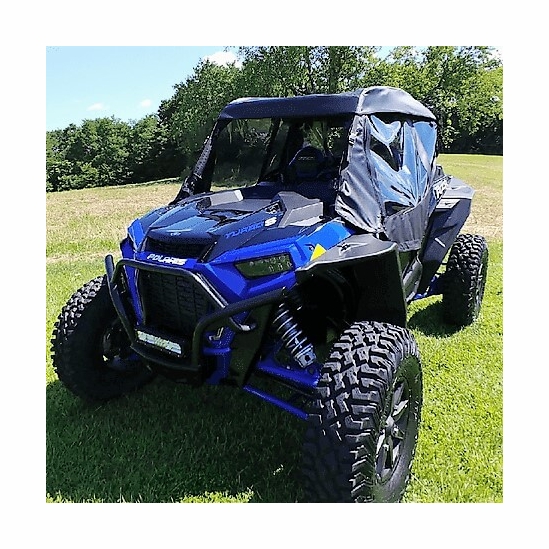 3 Star Black Soft Upper Doors, Zippered Rear Window and Top - Polaris RZR XP Turbo S