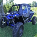 3 Star Black Soft Upper Doors, Zippered Rear Window and Top - Polaris RZR XP Turbo S