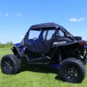 3 Star Black Soft Upper Doors, Zippered Rear Window and Top - Polaris RZR XP Turbo S