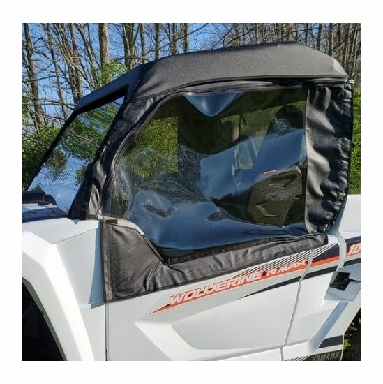 3 Star Black Soft Upper Doors, Zippered Rear Window and Top - Yamaha Wolverine RMAX2 1000