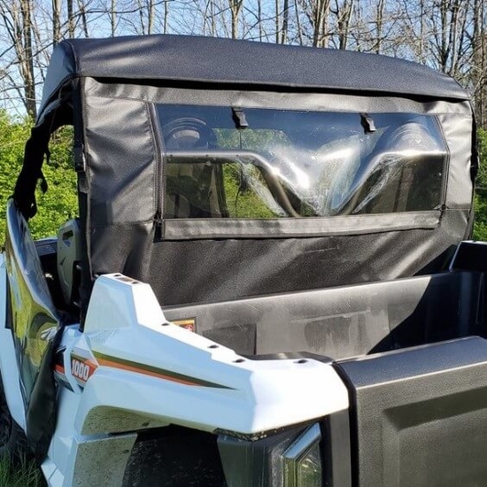 3 Star Black Soft Upper Doors, Zippered Rear Window and Top - Yamaha Wolverine RMAX2 1000 - alt image 1