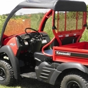 3 Star Black Soft Windshield and Top - Kawasaki Mule SX