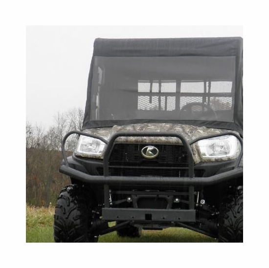 3 Star Black Soft Windshield and Top - Kubota RTV X1140