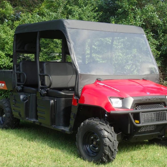 3 Star Black Soft Windshield, Top and Rear Window - 2008-09 Polaris Ranger Crew