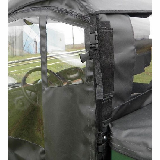 3 Star Black Upper Doors w/ Zippers and Rear Window - Yamaha Viking 700 - alt image 1