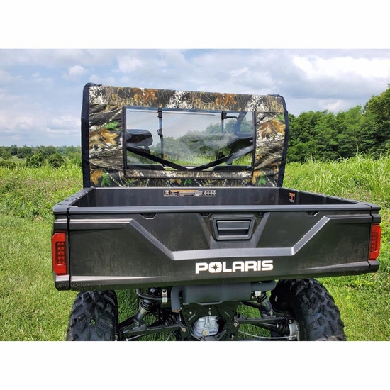3 Star Black Zippered Rear Soft Panel - 2016-24 Full Size Polaris Ranger 570 - alt image 0