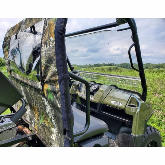 3 Star Black Zippered Rear Soft Panel - 2016-24 Full Size Polaris Ranger 570 - alt image 2