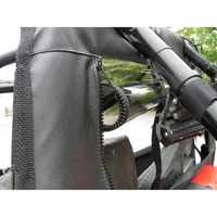 3 Star Black Zippered Rear Soft Panel - Arctic Cat Wildcat 4, 4X