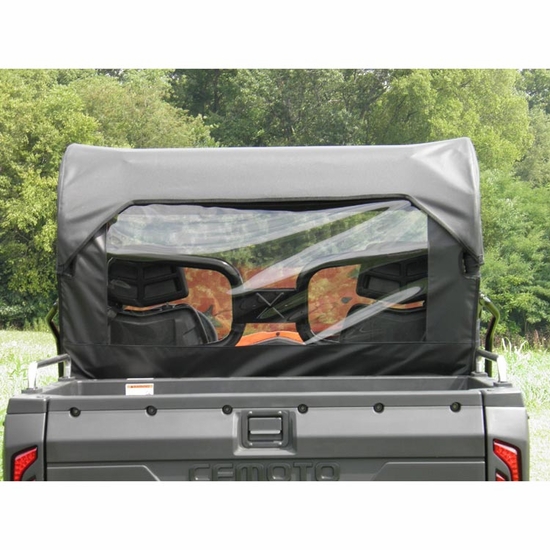 3 Star Black Zippered Rear Soft Panel - CF MOTO UForce 500, 800