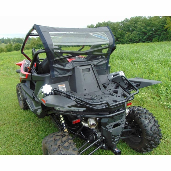 3 Star Black Zippered Rear Soft Panel - CF Moto ZForce 950