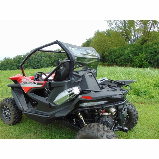 3 Star Black Zippered Rear Soft Panel - CF Moto ZForce 950 - alt image 2