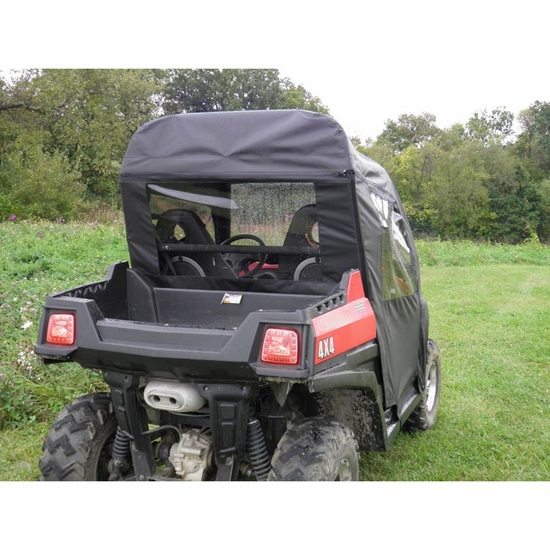 3 Star Black Zippered Rear Soft Panel - Hisun HS 800, Strike 550, Massimo MSU 800 - alt image 0