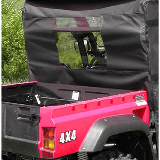 3 Star Black Zippered Rear Soft Panel - Honda Big Red
