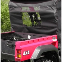 3 Star Black Zippered Rear Soft Panel - Honda Big Red