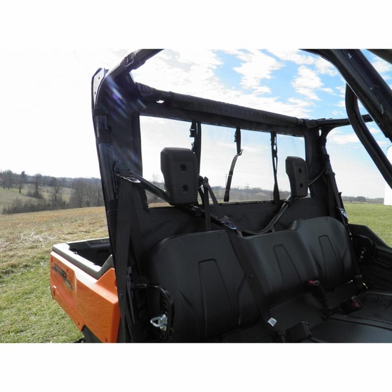 3 Star Black Zippered Rear Soft Panel - Honda Pioneer 1000 - alt image 1